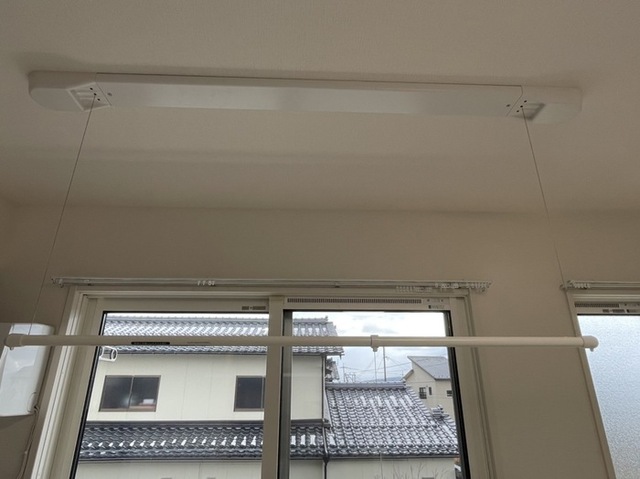 眺望　室内物干し