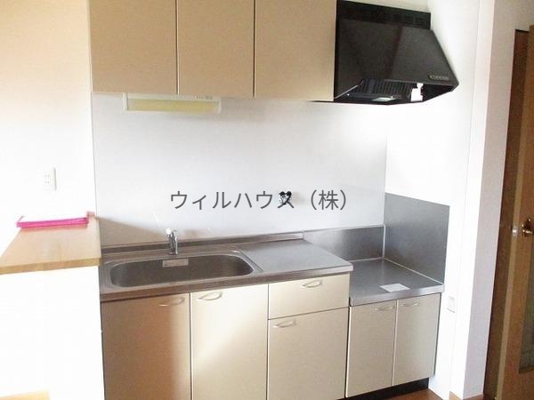 キッチン　ガスコンロ設置可！