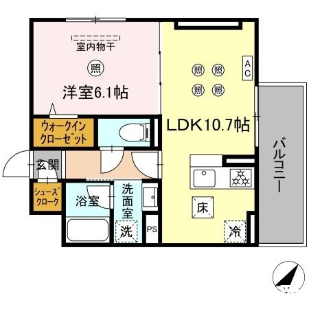 D-room板付の間取り写真