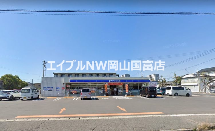 コンビニ　ローソン 岡山桜橋三丁目店（コンビニ）まで444m