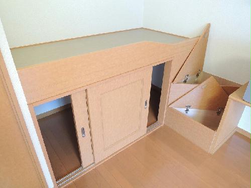 収納　収納付ベッドタイプのお部屋