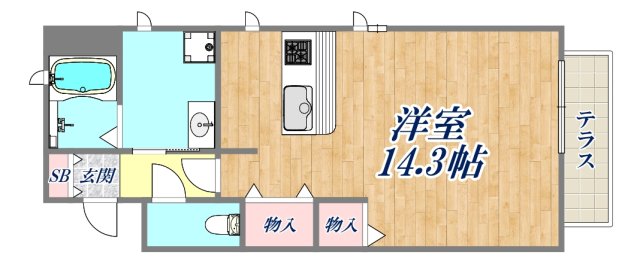 フルーン甲子園口の間取り写真