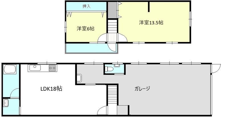 東新町ガレージハウスの間取り写真