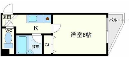 シティハイツ浪速の間取り写真