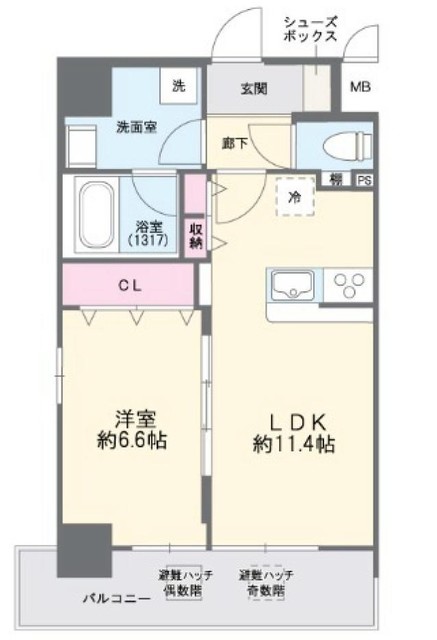 Fuku島之内の間取り写真