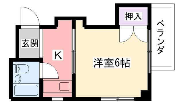 城南ハイツの間取り写真