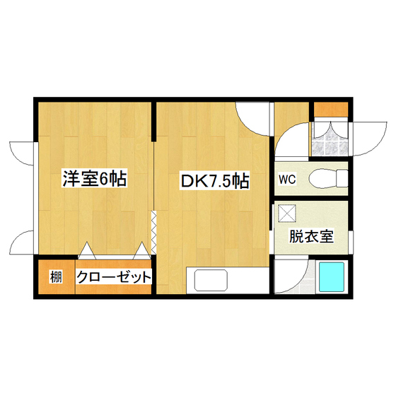 コーポ志栄館の間取り写真