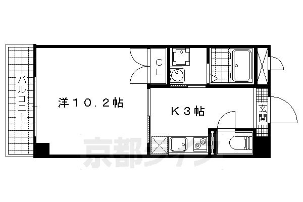 エリーフラッツ京町の間取り写真