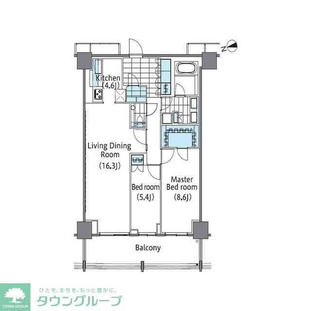 コンフォリア新宿イーストサイドタワーの間取り写真