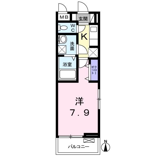 ヒルサイド ビューの間取り写真