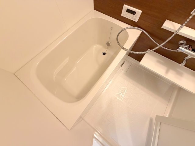 バス・シャワールーム　広めのお風呂は一日の疲れを癒してくれます。