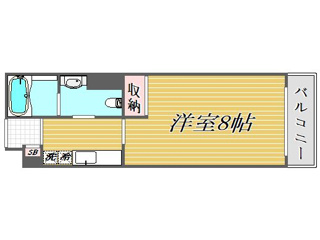 レジデンス毛利 EASTの間取り写真