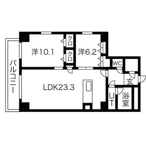 JMFレジデンス名駅南の間取り写真