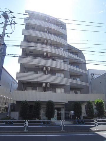 建物外観　駅２分のオートロックマンション。