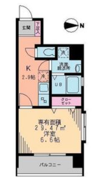 ＪＲ総武線 亀戸駅 徒歩10分 8階建 築18年の間取り写真