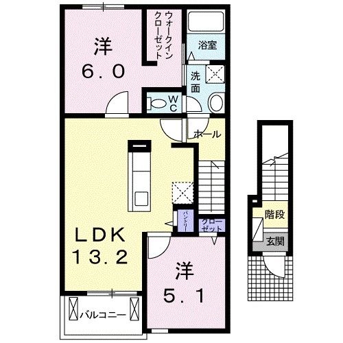 ＪＲ京浜東北線 大宮駅 バス乗車時間：15分 最寄りバス停で下車 徒歩5分 2階建 築14年の間取り写真