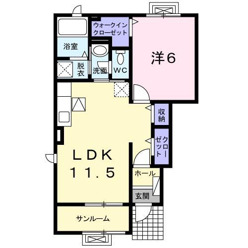 ラフィネIIIの間取り写真