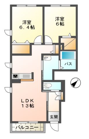 シャーメゾン アイリスの間取り写真