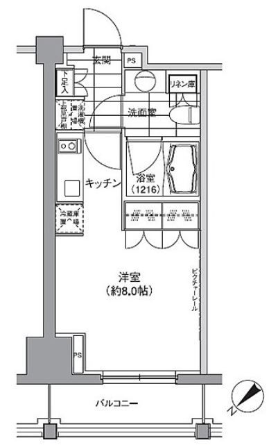 パークハビオ渋谷の間取り写真