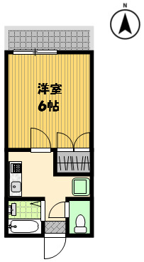 ハイツ中村の間取り写真