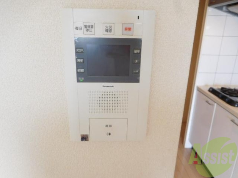 セキュリティ　モニター付きのインターフォンです