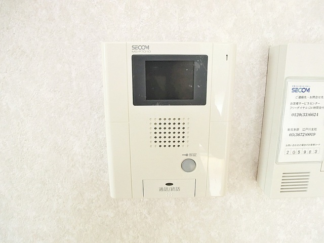 セキュリティ　ＴＶモニター付きのインターホンです！