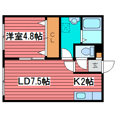 コンフォート月寒東の間取り写真