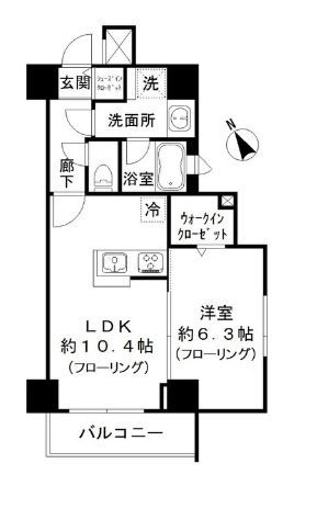 ルシェーヌ恵比寿の間取り写真