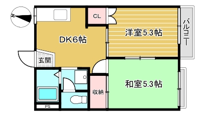 ラフォーレ布施の間取り