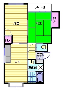 パレスイワキョウの間取り