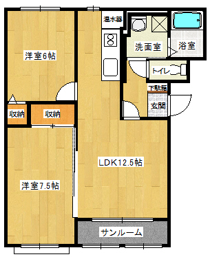 Ｋ－ＦＬＡＴ１の間取り