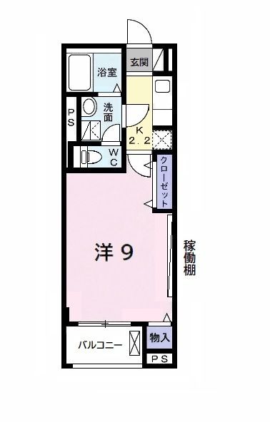 木更津市清見台東のマンションの間取り