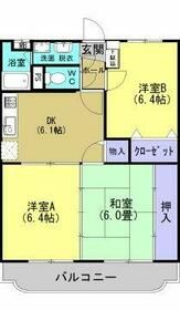 小山市東城南のマンションの間取り