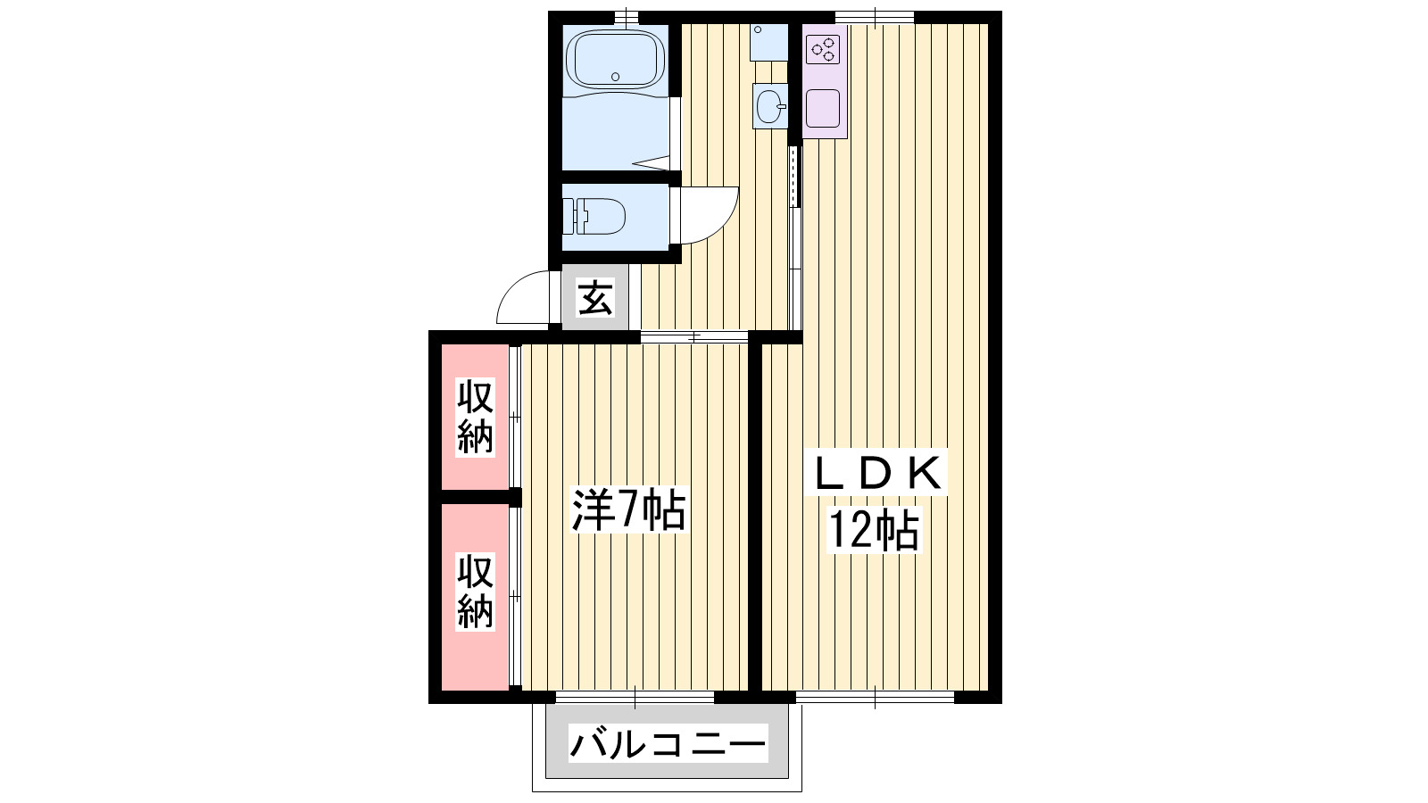 クレール山手の間取り