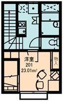 東京都東久留米市下里５（アパート）の賃貸物件の間取り