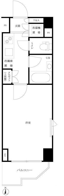 豊島区高田のマンションの間取り