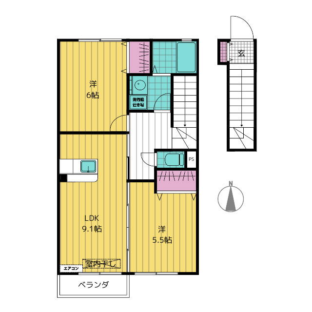 ＭＡＲＣＨＥ高茶屋の間取り