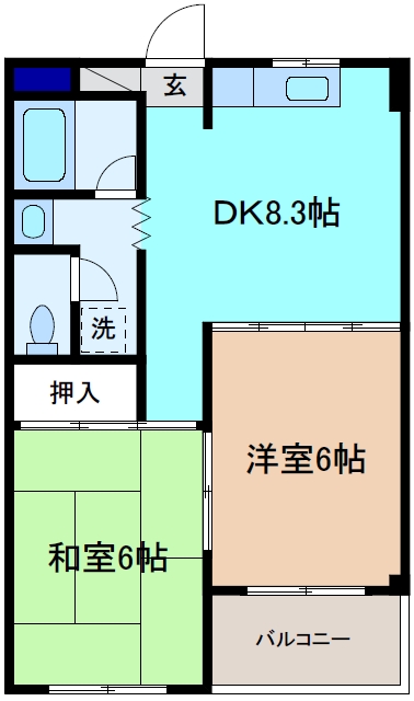 プランドール中名の間取り