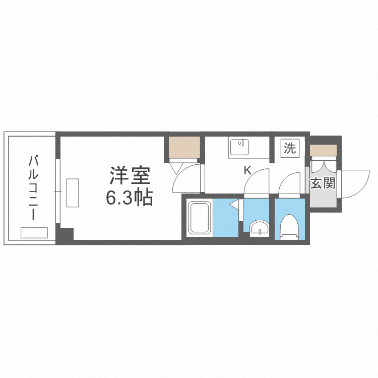 プレサンス新大阪イオリアの間取り