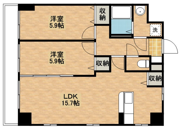 【ソレイユ御蔵町の間取り】