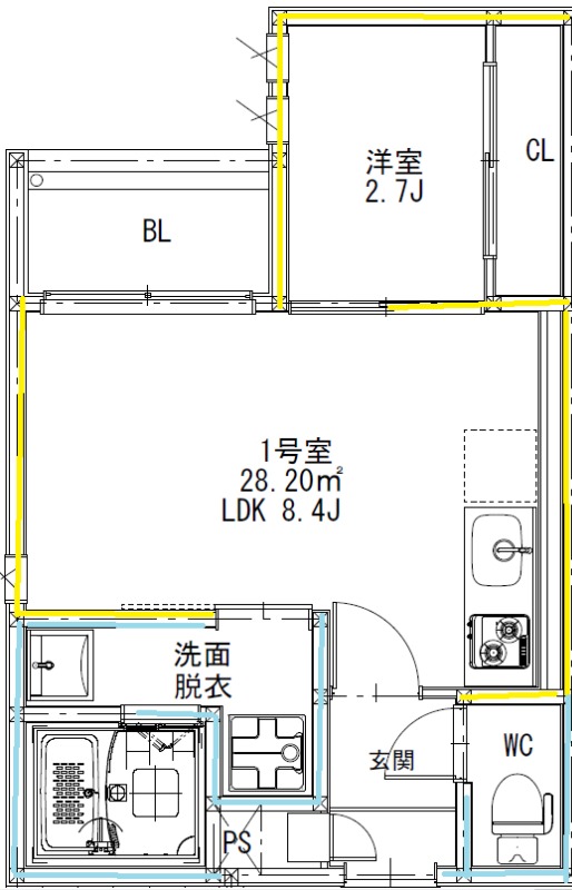 熊本市東区若葉3丁目の間取り