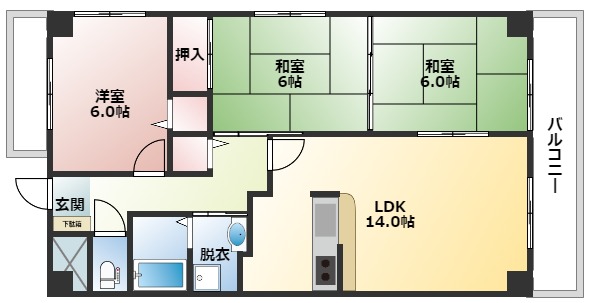 リマージュ古江の間取り