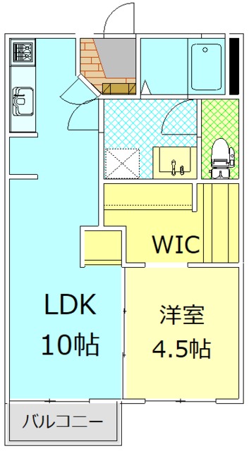 御殿場市保土沢のアパートの間取り