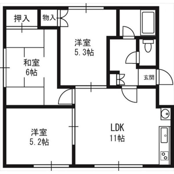 第２コーポ栄の間取り