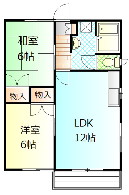 コンフォート南Ｂの間取り