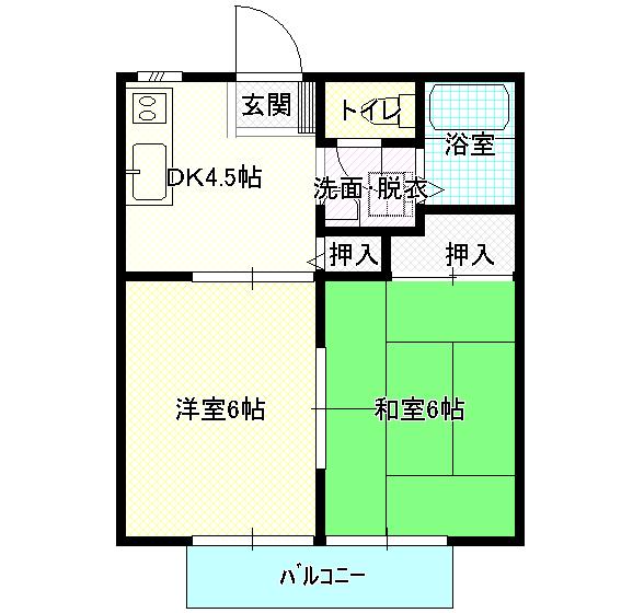 サンシティ牛久の間取り