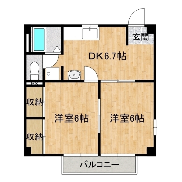 グリーンパークさいとうＣ棟の間取り