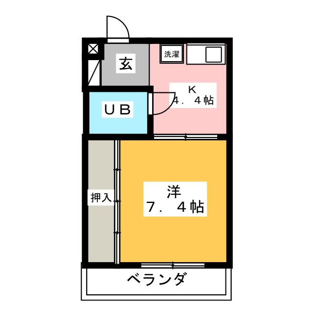 ハイツササハラの間取り