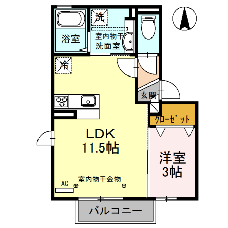 チェレステ　Bの間取り