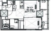 吹田市広芝町のマンションの間取り